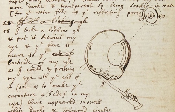 Newton y la aguja en el&nbsp;ojo